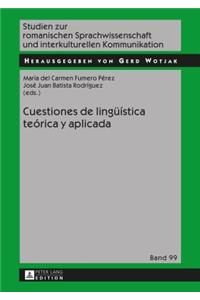 Cuestiones de Lingueística Teórica Y Aplicada