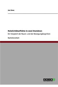 Relativitätseffekte in zwei Domänen