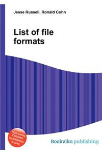 List of File Formats