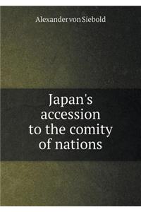 Japan's Accession to the Comity of Nations