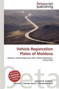 Vehicle Registration Plates of Moldova