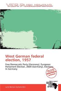 West German Federal Election, 1957