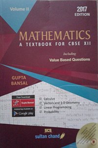 SULTAN CHAND Mathematics A Text Book for CBSE XII Volume II 2017
