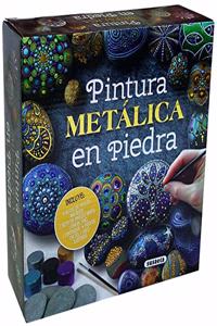 Pintura metalica en piedra