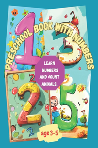 Preschool book with numbers