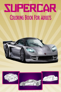 SuperCar Coloring Book For Adults