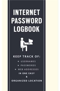 Internet Password Logbook