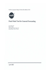 Peak Wind Tool for General Forecasting