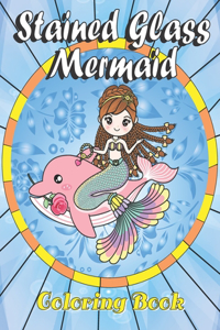 Stained Glass Mermaid Coloring book