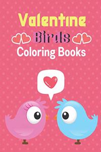 valentine birds coloring books: A unique valentine coloring books activity