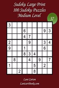 Sudoku Large Print for Adults - Medium Level - N°37