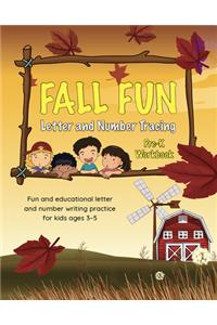 Fall Fun Letter and Number Tracing