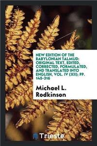 New Edition of the Babylonian Talmud