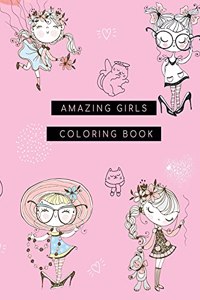 Chica Increíble Libro de Colorear Para Niños
