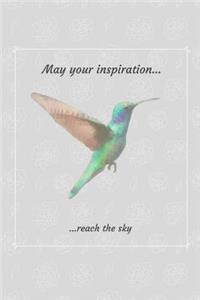 Hummingbird Journal. Blank Lined Composition Notebook For Writers and Poets