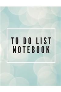 To Do List Notebook