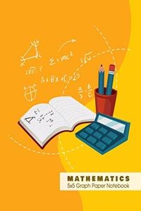 MATHEMATICS 5x5 Graph Paper Notebook