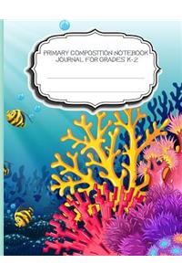 Primary Composition Notebook Journal For Grades K-2
