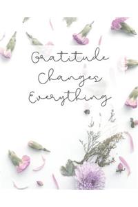 Gratitude Changes Everything: Gratitude Journal / Notebook / Diary Gift with Daily Affirmations, Prompts, Goals, and Journaling