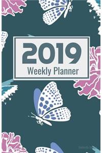 2019 Weekly Planner Butterfly Design
