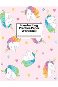 Handwriting Practice Paper Workbook