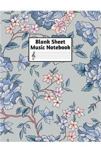 Blank Sheet Music Notebook