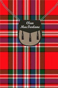 Clan MacFarlane Tartan Journal/Notebook