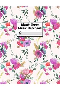 Blank Sheet Music Notebook