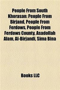 People from South Khorasan