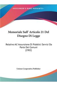 Memoriale Sull' Articolo 21 Del Disegno Di Legge