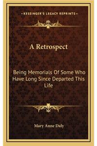 A Retrospect