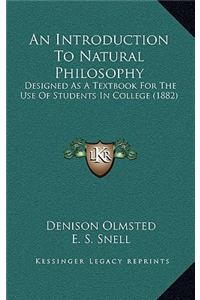 An Introduction to Natural Philosophy