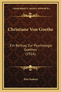 Christiane Von Goethe