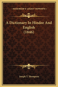 A Dictionary In Hindee And English (1846)