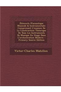 Elements D'Acoustique Musicale & Instrumentale