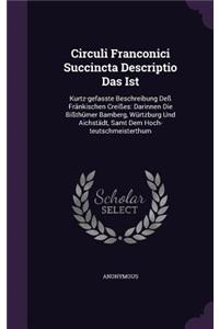 Circuli Franconici Succincta Descriptio Das Ist