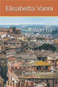 Italian for beginners