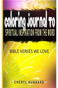 Coloring Journal To Spiritual Inspiration from the Word