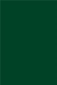 Journal Deep Forest Green Color Simple Plain Green