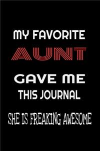 My Favorite AUNT Gave Me This Journal - she is Freaking Awesome