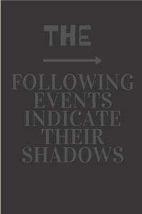 The following events indicate their shadows.