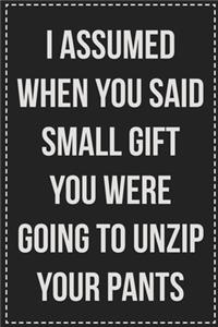 I Assumed When You Said Small Gift You Were Going to Unzip Your Pants