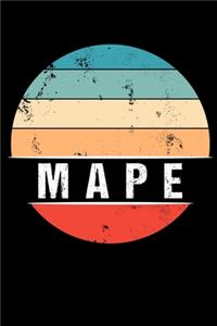 Mape: 100 Pages 6 'x 9' -Dot Graph Paper Journal Manuscript - Planner - Scratchbook - Diary