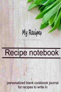 Recipe notebook