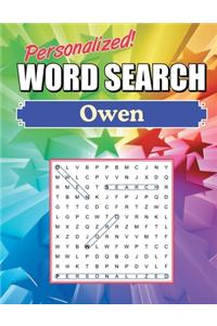 Owen Word Search: Large Print Word Find Puzzles