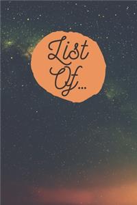 List Of ...