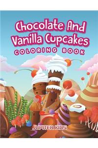 Chocolate And Vanilla Cupcakes Coloring Book
