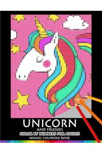 Unicorn and Friend Color by Numbers for Adults
