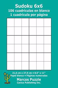Sudoku 6x6 - 106 cuadrículas en blanco