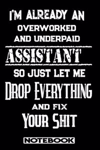 I'm Already An Overworked And Underpaid Assistant. So Just Let Me Drop Everything And Fix Your Shit!